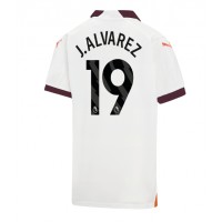 Camisa de Futebol Manchester City Julian Alvarez #19 Equipamento Secundário 2023-24 Manga Curta